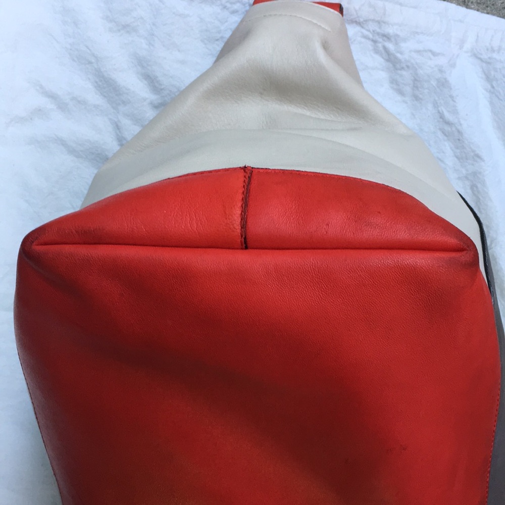 MARNI Pod Colourblock Leather Hobo Bag Tri Colored - Picture 9 of 16